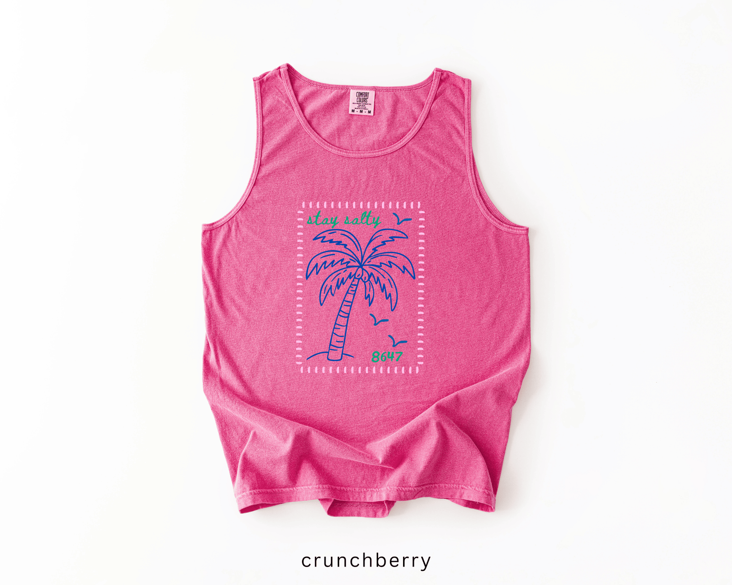 8647 Palm Tree Anti-Trump Tank Top