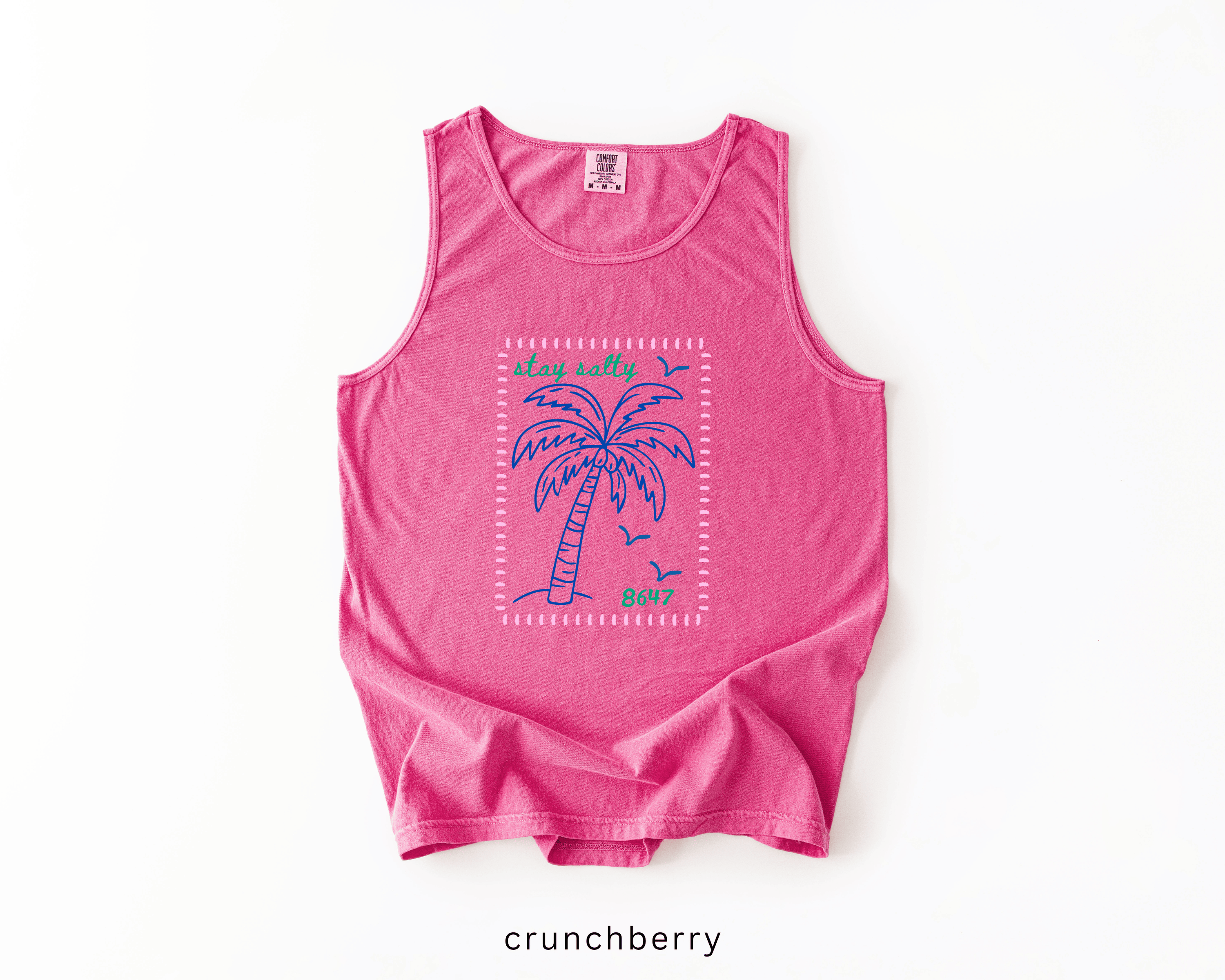 8647 Palm Tree Anti-Trump Tank Top