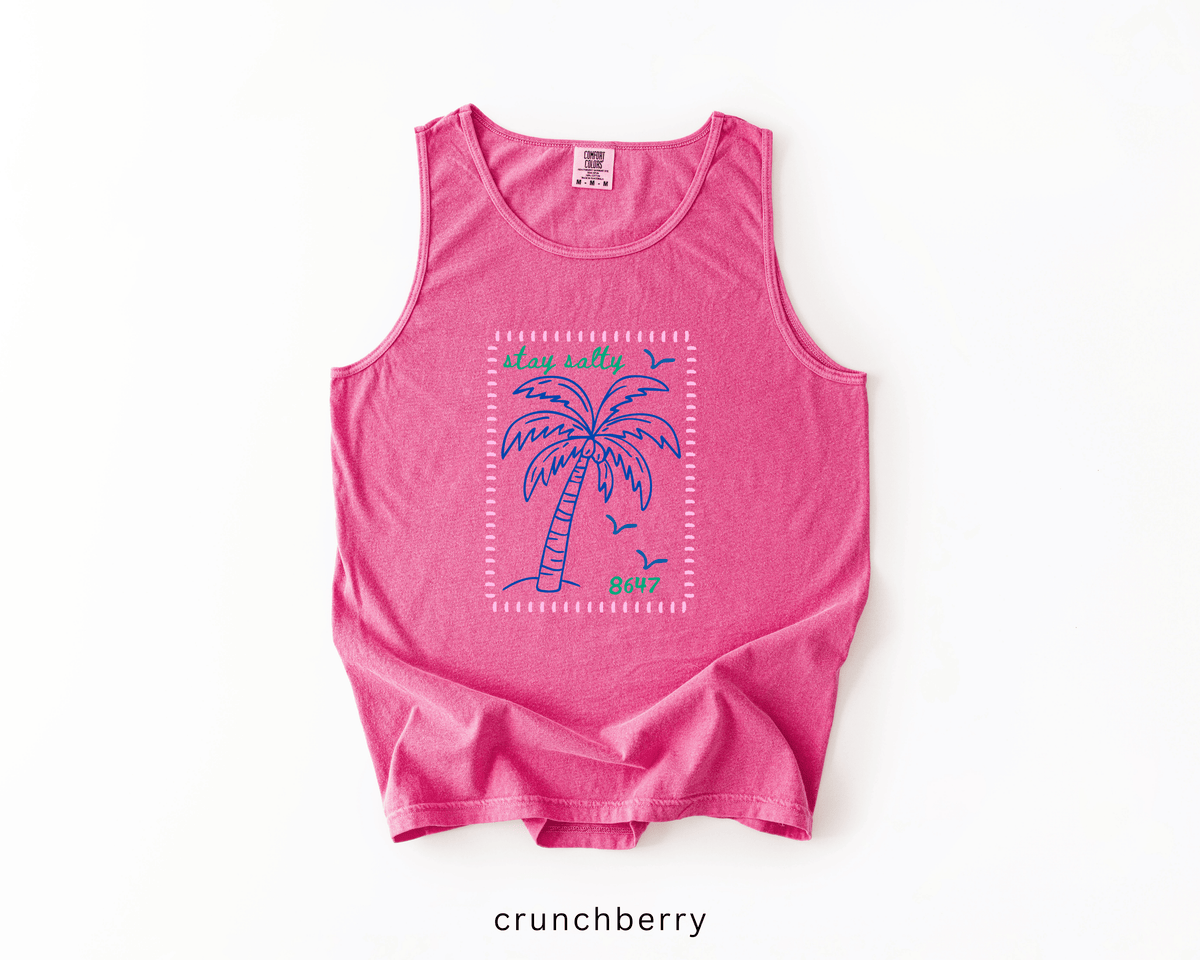 8647 Palm Tree Anti-Trump Tank Top