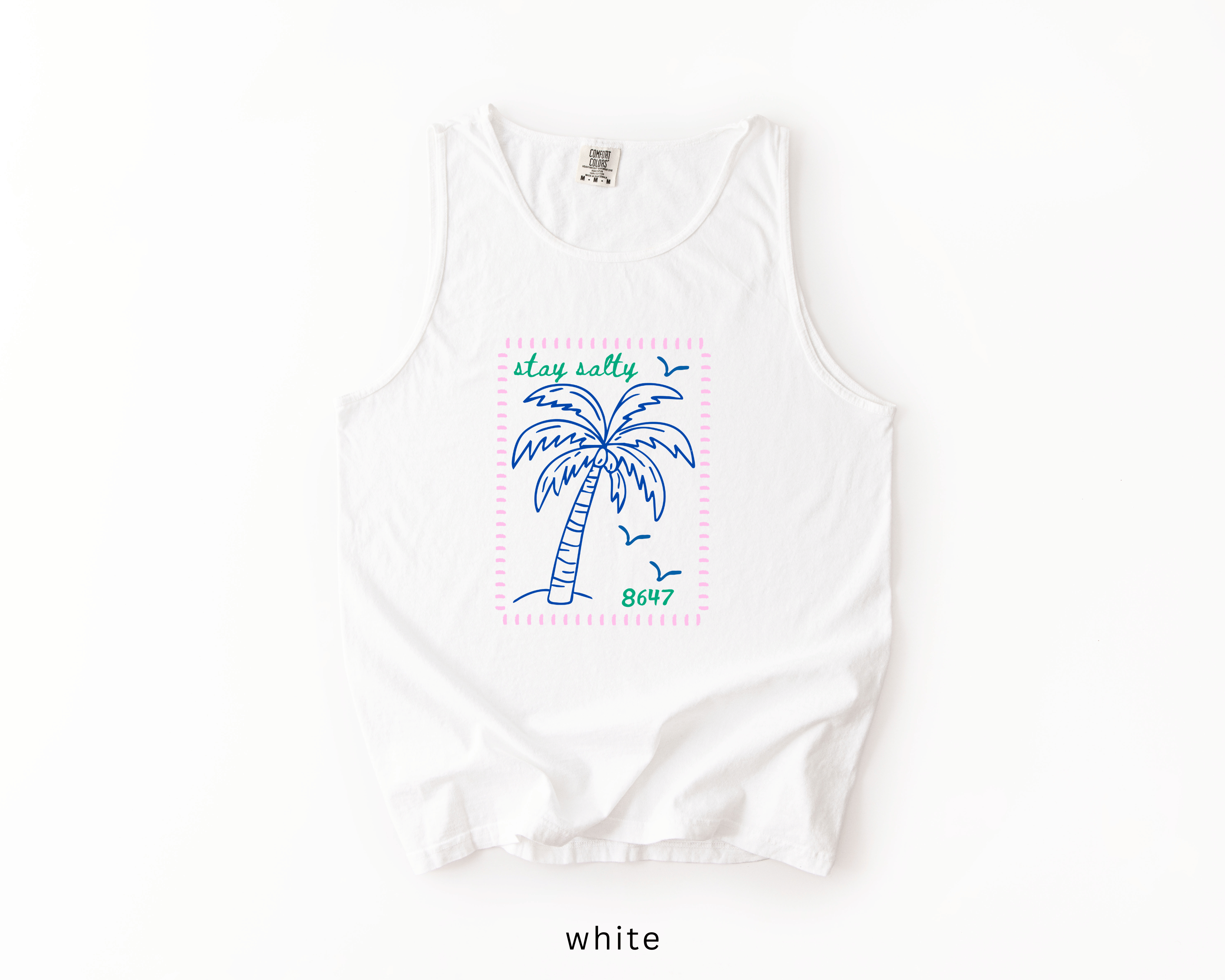 8647 Palm Tree Anti-Trump Tank Top