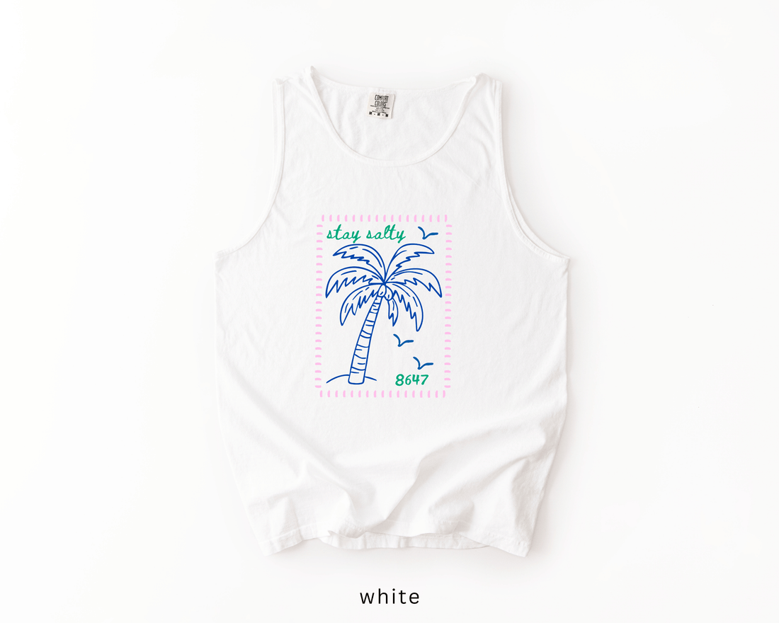8647 Palm Tree Anti-Trump Tank Top