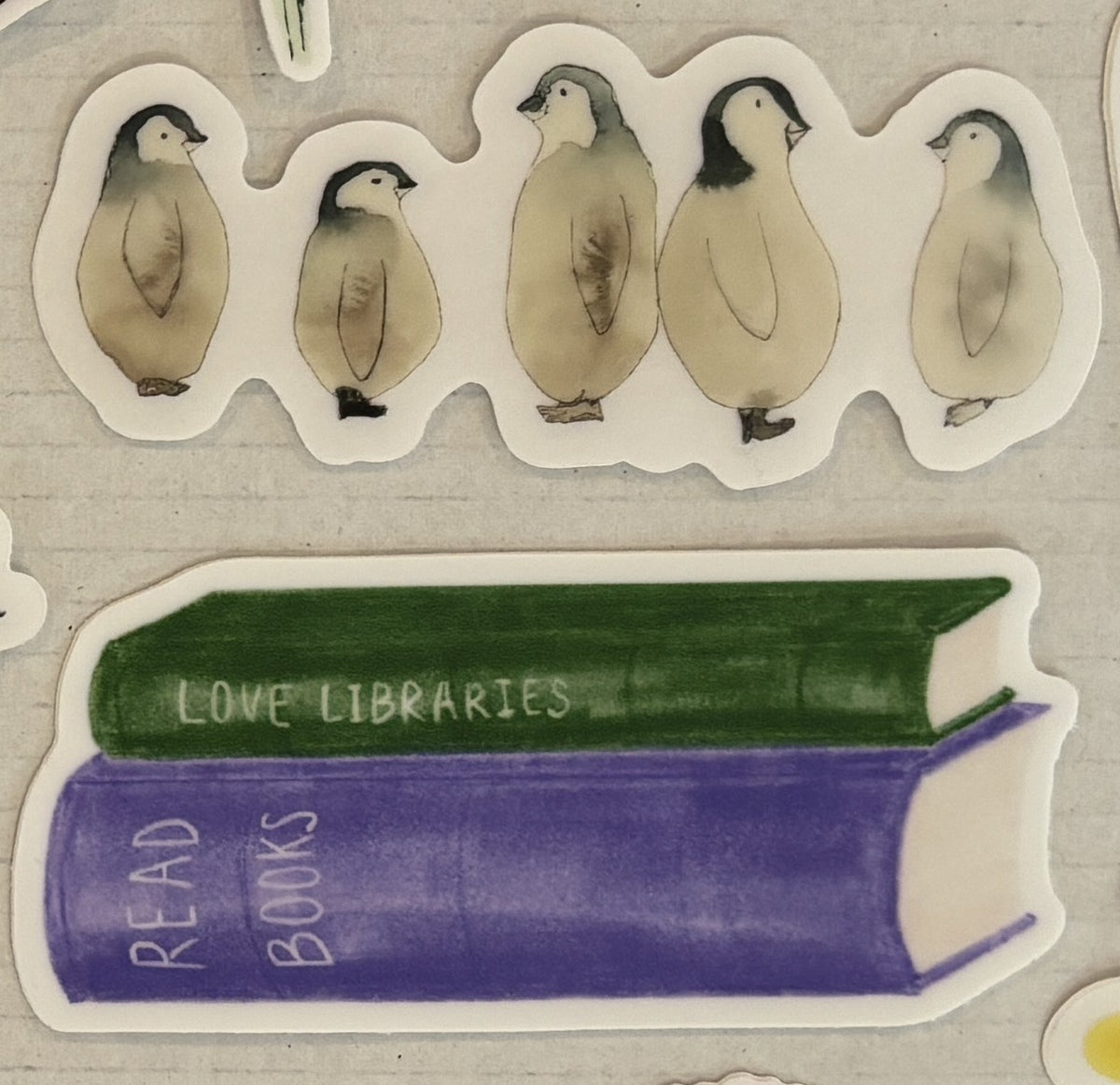 Various Stickers of Nature and Catch Phrases