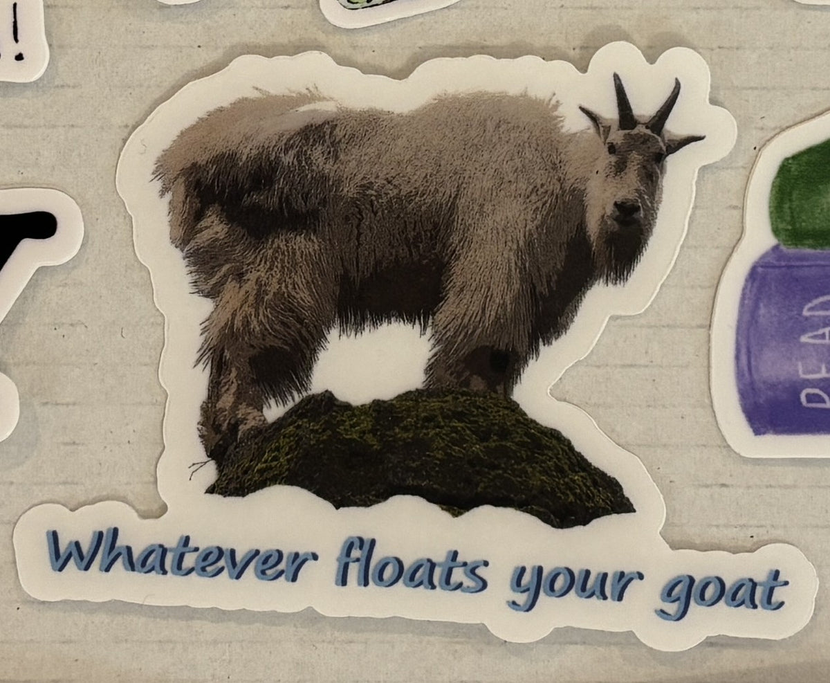 Various Stickers of Nature and Catch Phrases