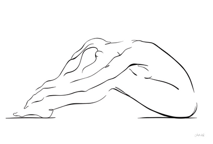 "Stillness" Intimate Peaceful Woman Fine Art Print
