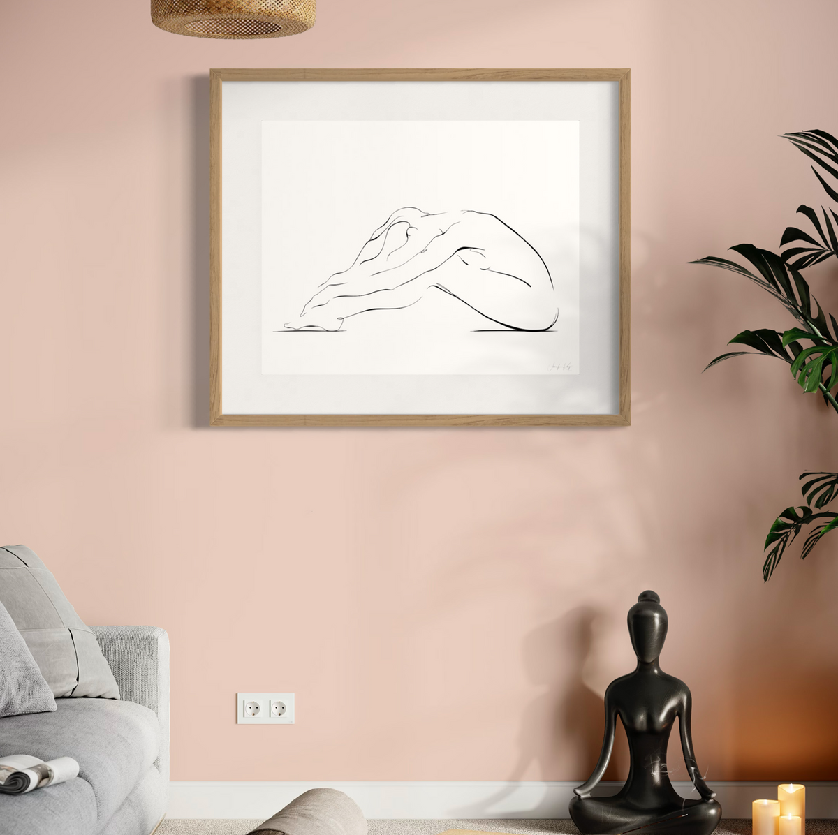 "Stillness" Intimate Peaceful Woman Fine Art Print