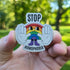 Magnet with rainbow character and &