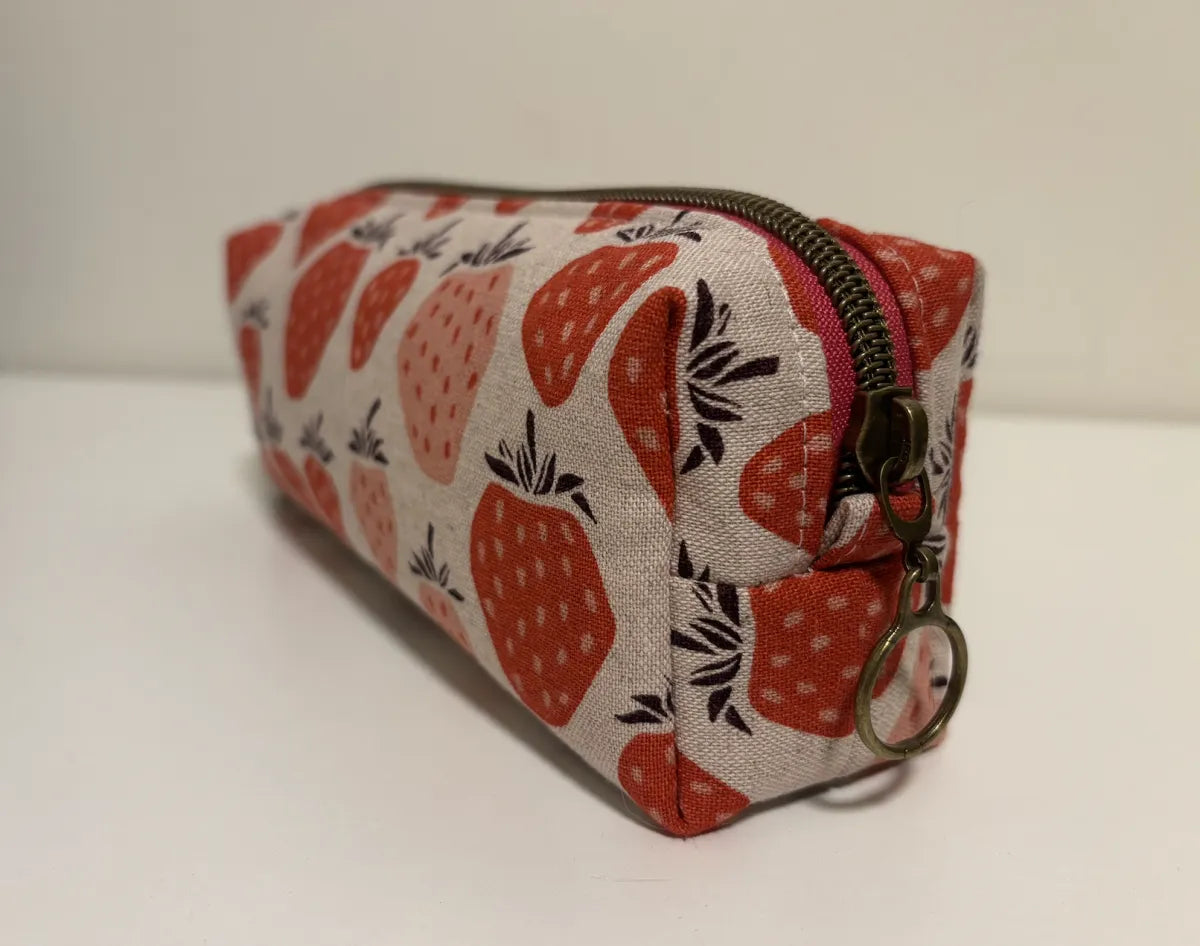 Small Boxy Pencil Case or Travel Pouch