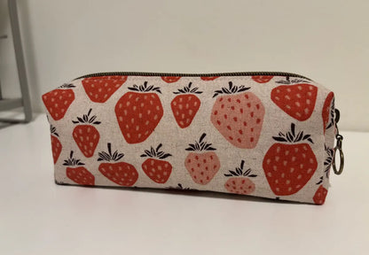 Small Boxy Pencil Case or Travel Pouch