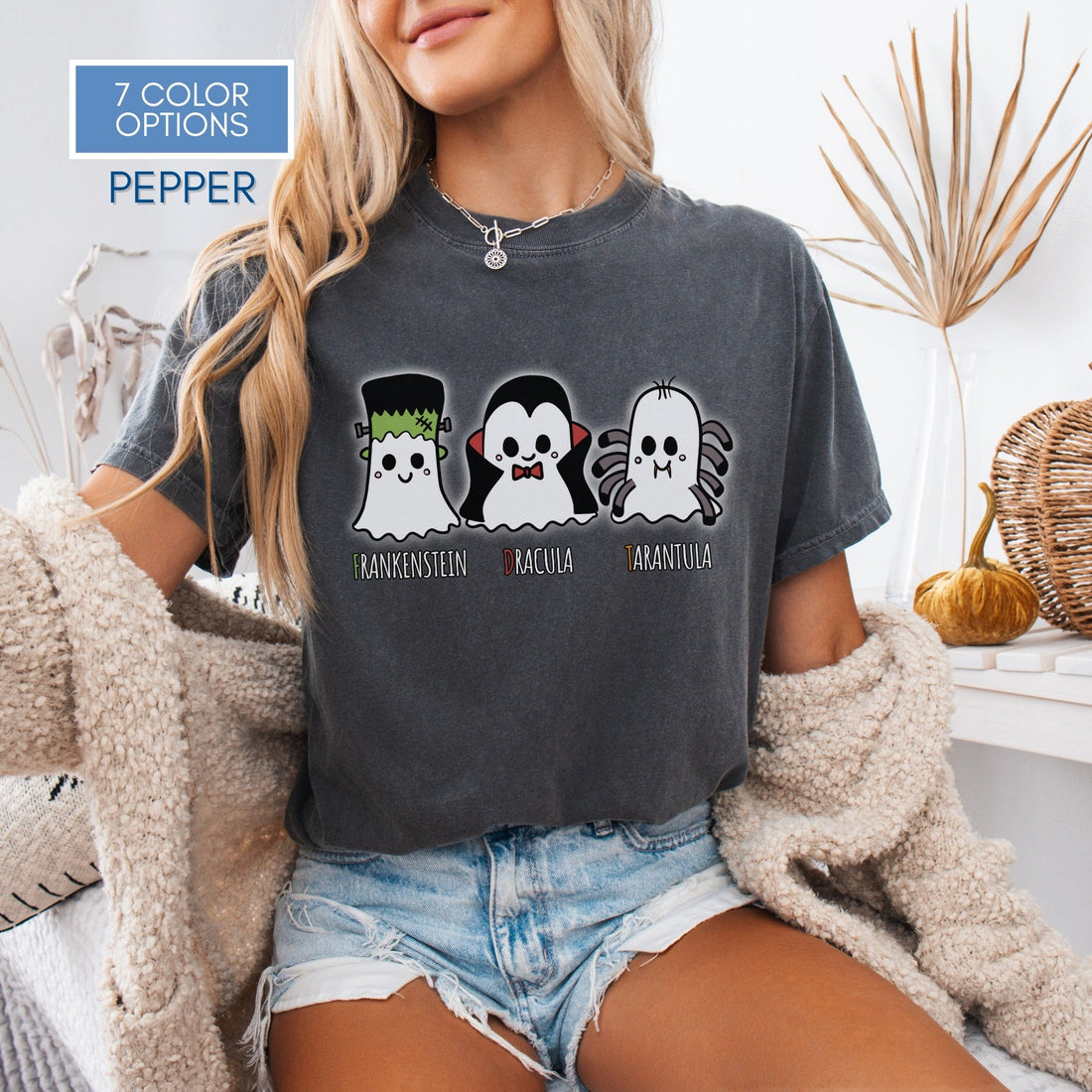 subtle-fdt-ghosts-halloween-tshirt-frankenstein-dracula-tarantula-graphic-tee