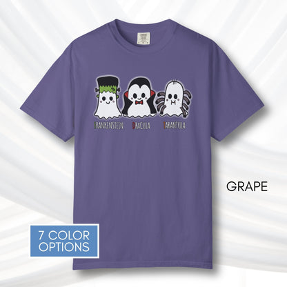 subtle-fdt-ghosts-halloween-tshirt-frankenstein-dracula-tarantula-graphic-tee-grape