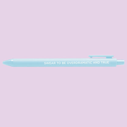 Swear to be overdramatic and true jotter gel pen - MangoIllustrated - Pens