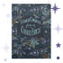 Sweary dark floral hardcover journal with hand-lettered text reading Honest Opinions from an Ornery Bitch surrounded by gothic botanical pattern in lavender teal and copper on navy ground