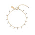 Handmade tanzanite beaded gold bracelet, ethical artisan jewelry — Petite Protea