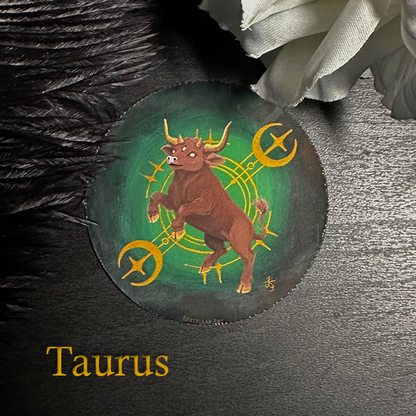 Zodiac Stickers, handpainted decals
