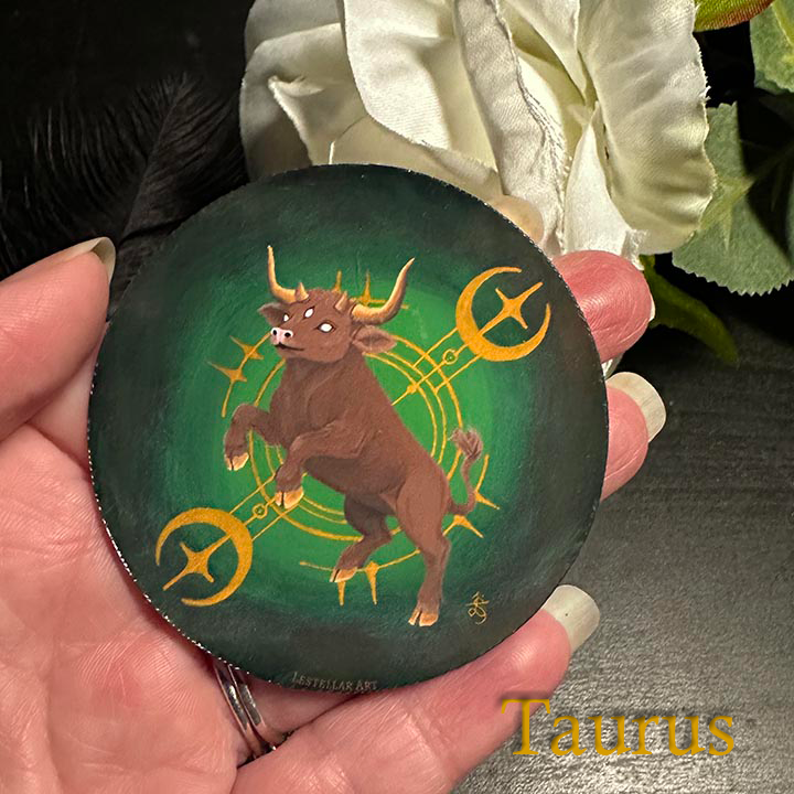 Zodiac Stickers, handpainted decals