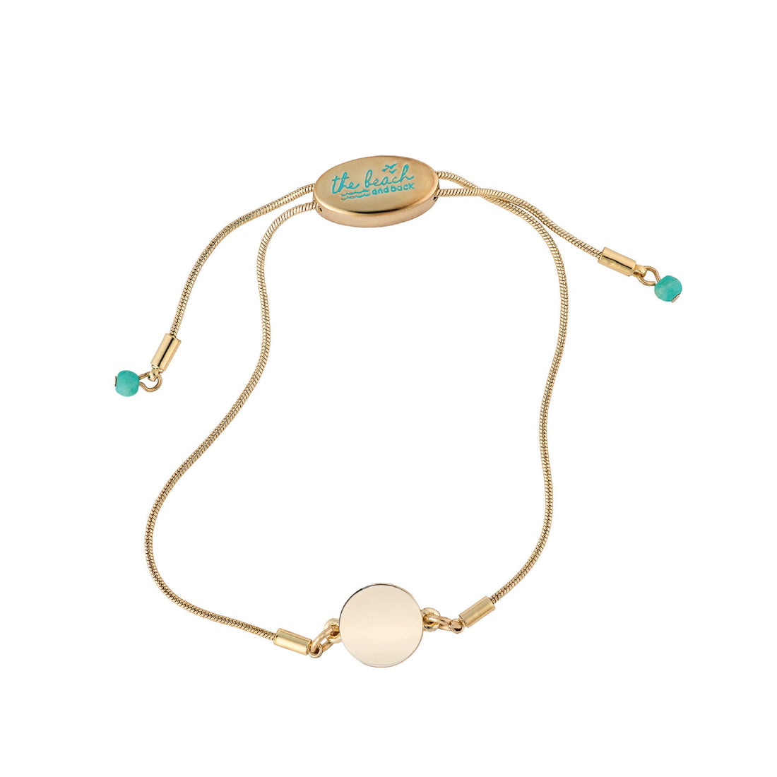 dana point circle slider bracelet gold