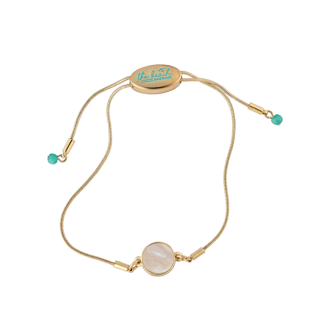 dana point circle slider bracelet mother of pearl