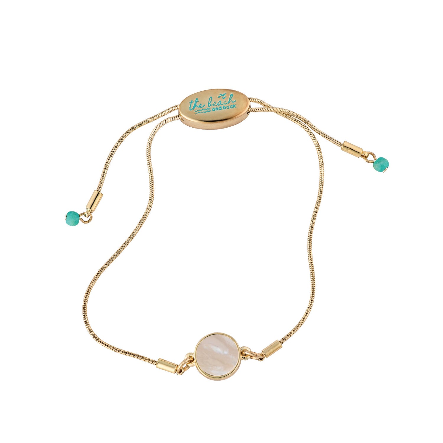 dana point circle slider bracelet mother of pearl