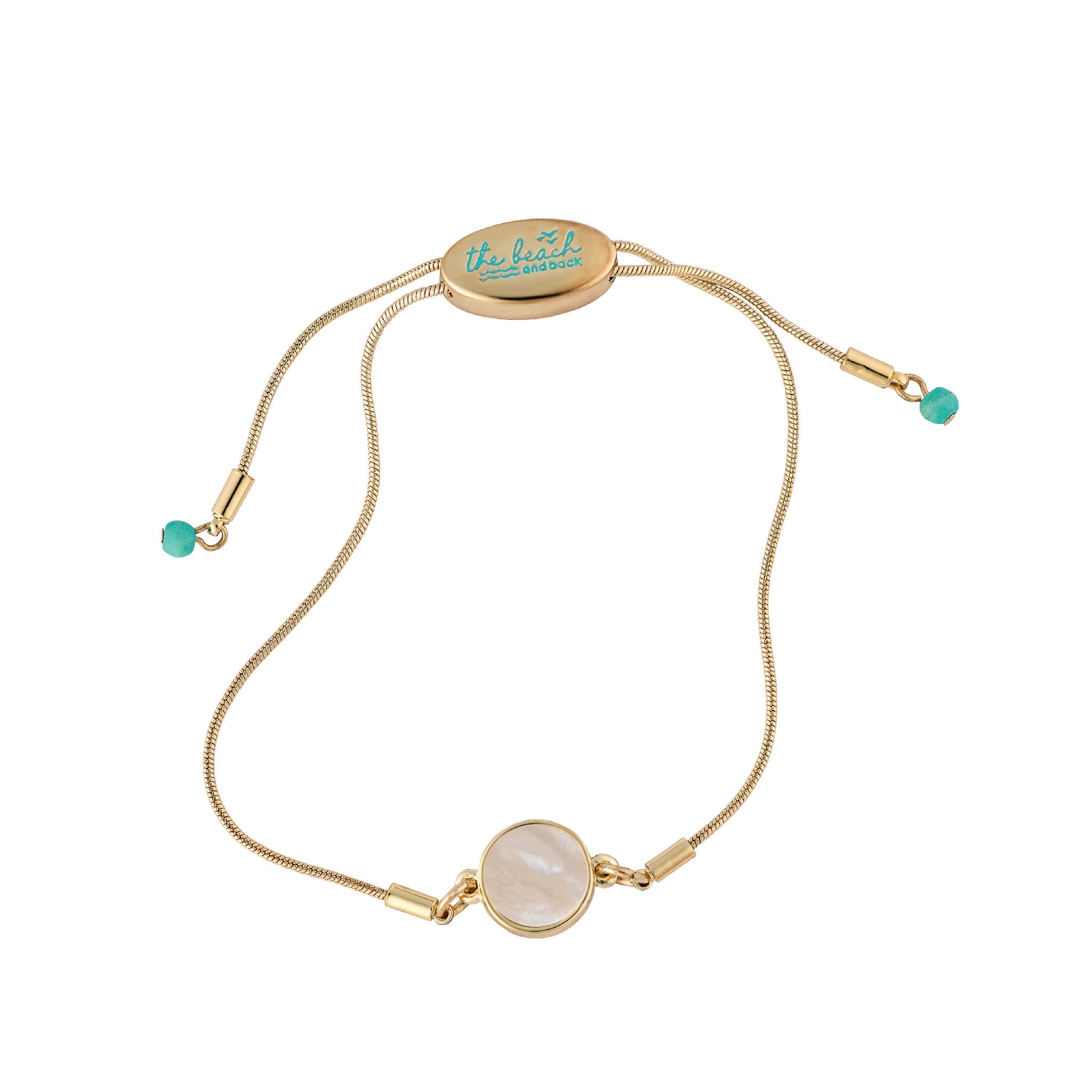 dana point circle slider bracelet mother of pearl
