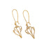 plum island shell drop earrings