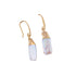 ocean springs rectangular pearl drop earring