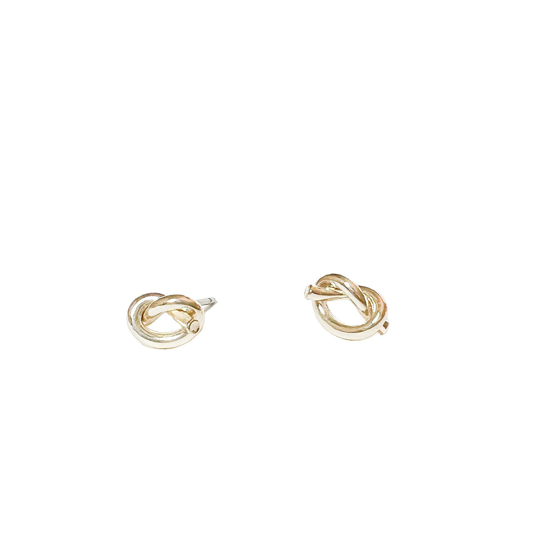 avalon knot studs gold