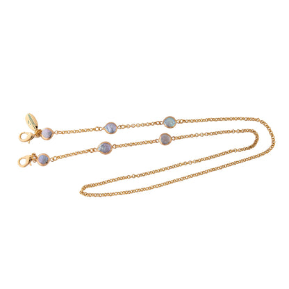 convertible mask chain glasses chain with freshwater disc pearl