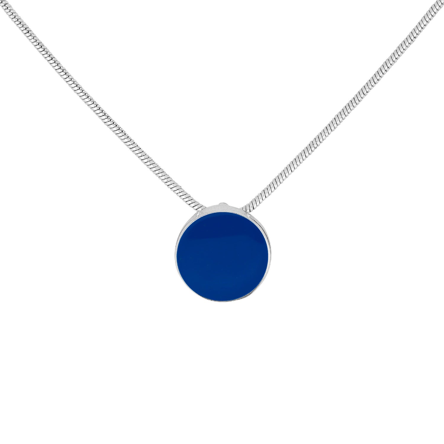 dana point circle necklace navy
