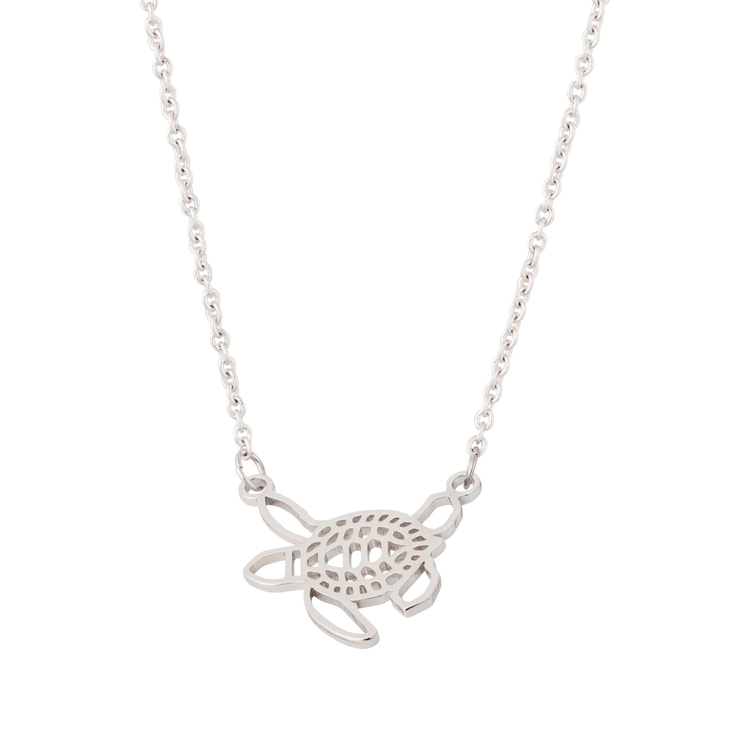 bald head island sea turtle coin necklace silver