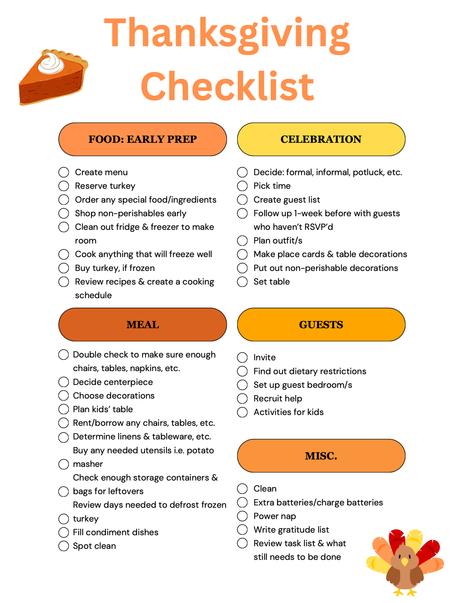 Holiday Checklists to Organize Celebrations – Digital Planner PDF for Stress-Free Holiday Planning