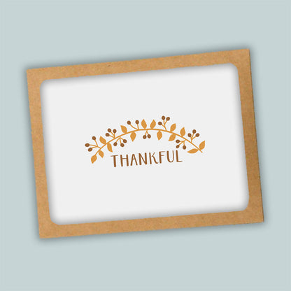 Thankful Folded Note Cards | Boxed Set of 8