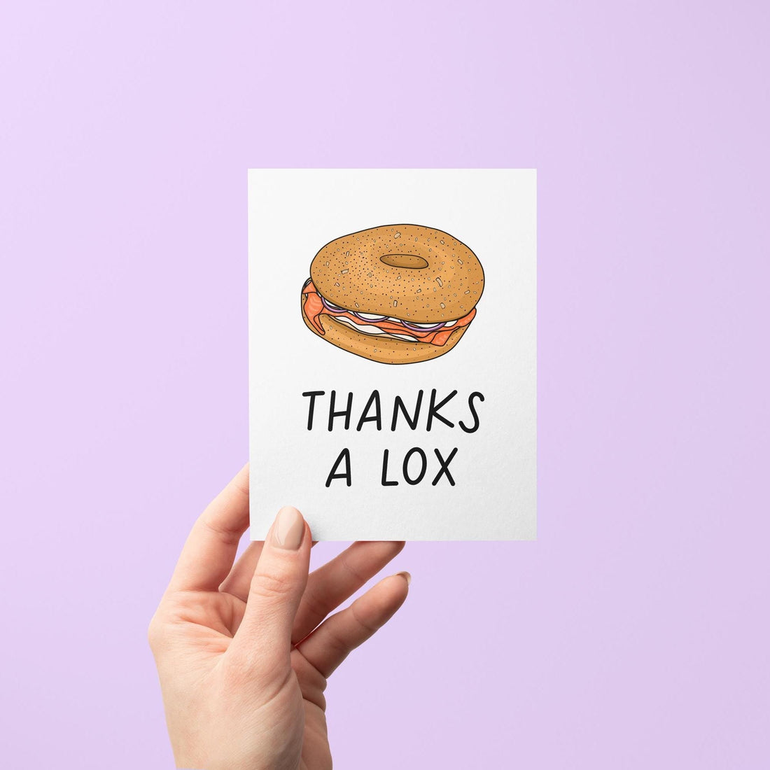Thanks a lox card - MangoIllustrated - Greeting Cards