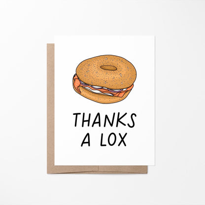 Thanks a lox card - MangoIllustrated - Greeting Cards