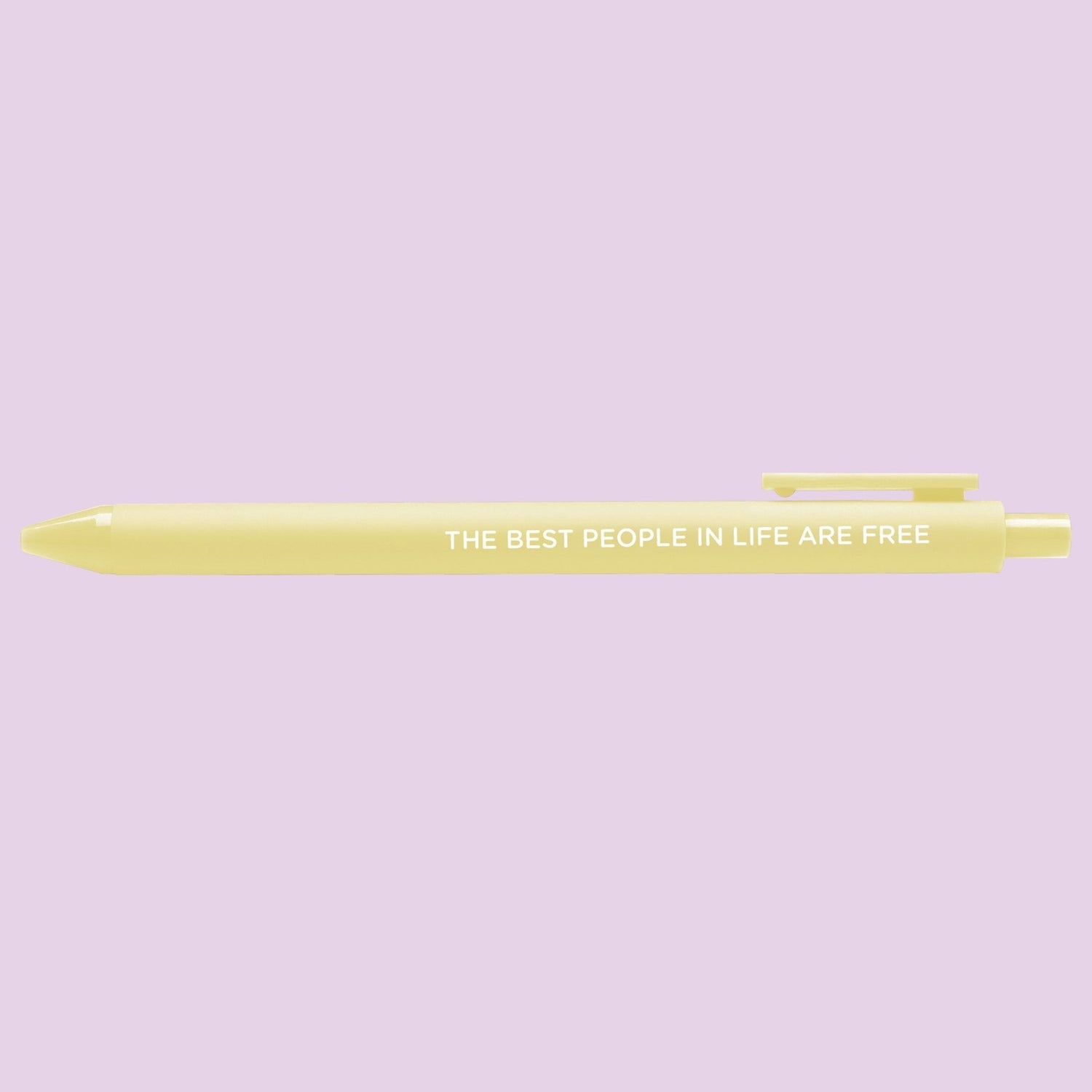 The Best People in Life Are Free jotter pen - MangoIllustrated - Pens