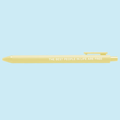 The Best People in Life Are Free jotter pen - MangoIllustrated - Pens