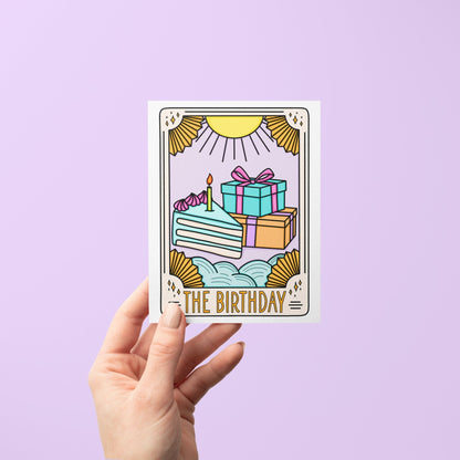 The Birthday Tarot Card Birthday Card - MangoIllustrated - Greeting Cards