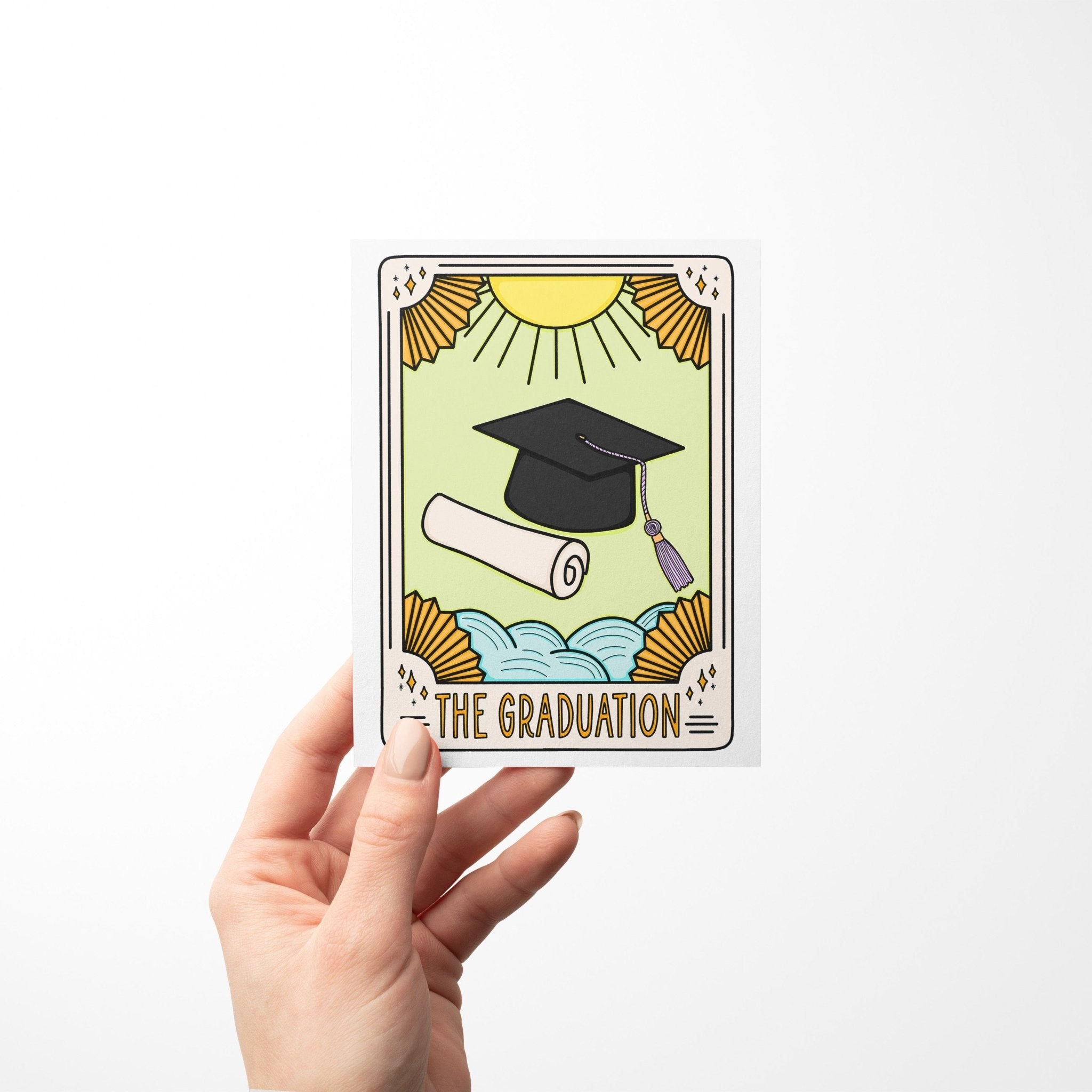 The Graduation Tarot Card Congratulations Card - MangoIllustrated - Greeting Cards