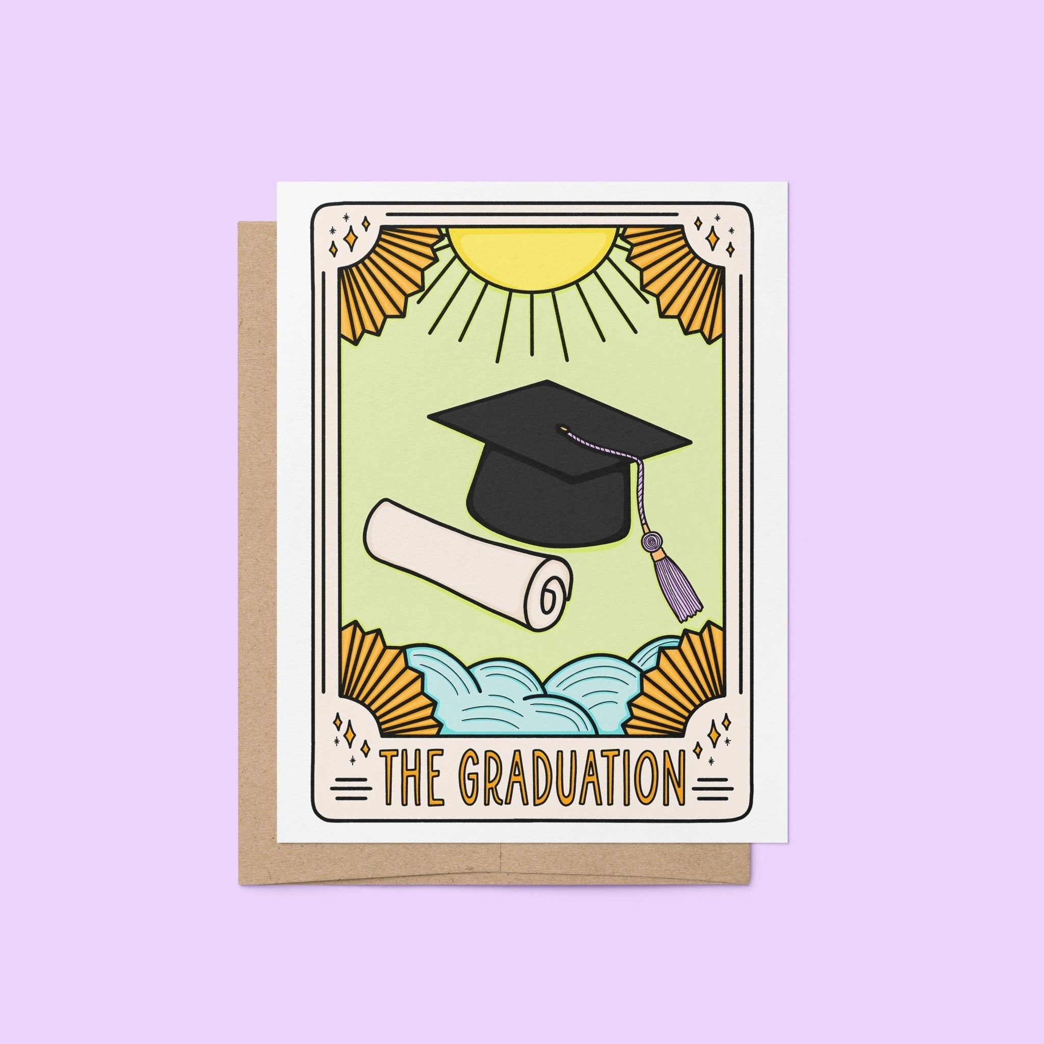 The Graduation Tarot Card Congratulations Card - MangoIllustrated - Greeting Cards