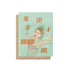 Greeting card with a design of a woman and text &