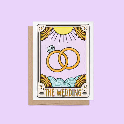 The Wedding Tarot Card Congratulations Card - MangoIllustrated - Greeting Cards