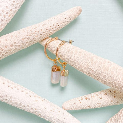 the beach and back rectangular hoop drops
