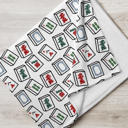 Mahjong Tiles Throw Blanket