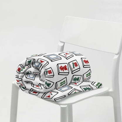 Mahjong Tiles Throw Blanket