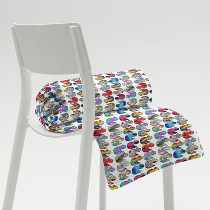 Abstract Rainbow Ducks Throw Blanket