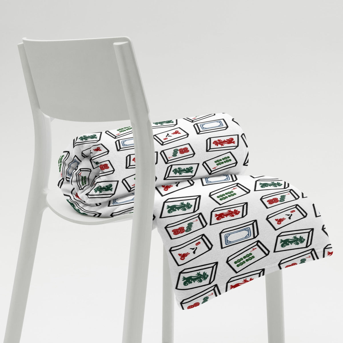 Mahjong Tiles Throw Blanket