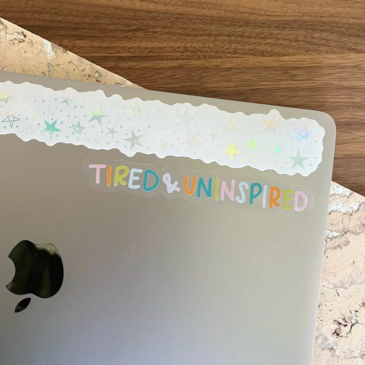 Tired &amp;amp; uninspired sticker