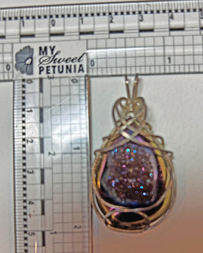 Titanium Drusy Pendant - Measurement