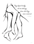 Sensual art print featuring a minimalist line drawing of entwined legs. The artwork includes the quote, "They slipped briskly into an intimacy from which they never recovered." by F. Scott Fitzgerald.