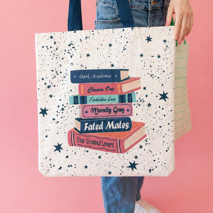 Romantasy Books Themed Tote, Jollity &amp; Co