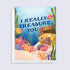 Underwater-themed card with &